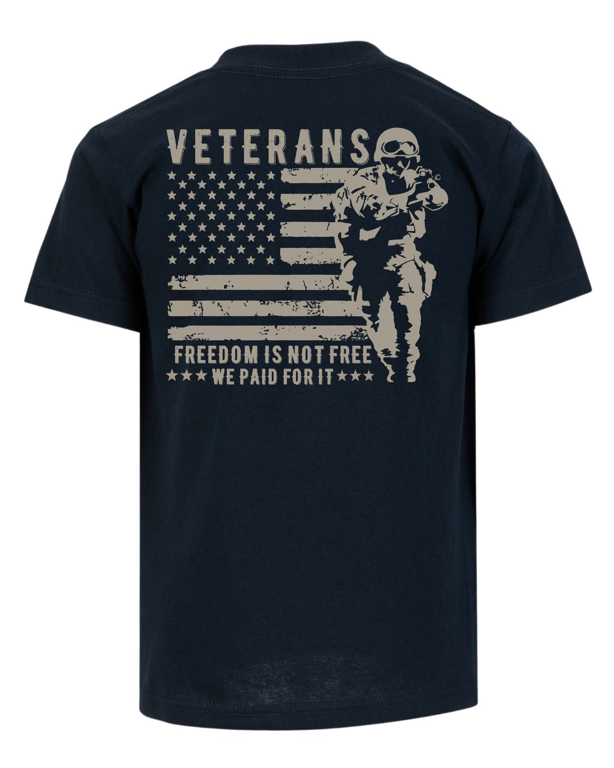 We Paid For It Veteran T-shirt | Navy | mockup 01