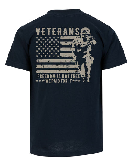 We Paid For It Veteran T-shirt | Navy | mockup 01