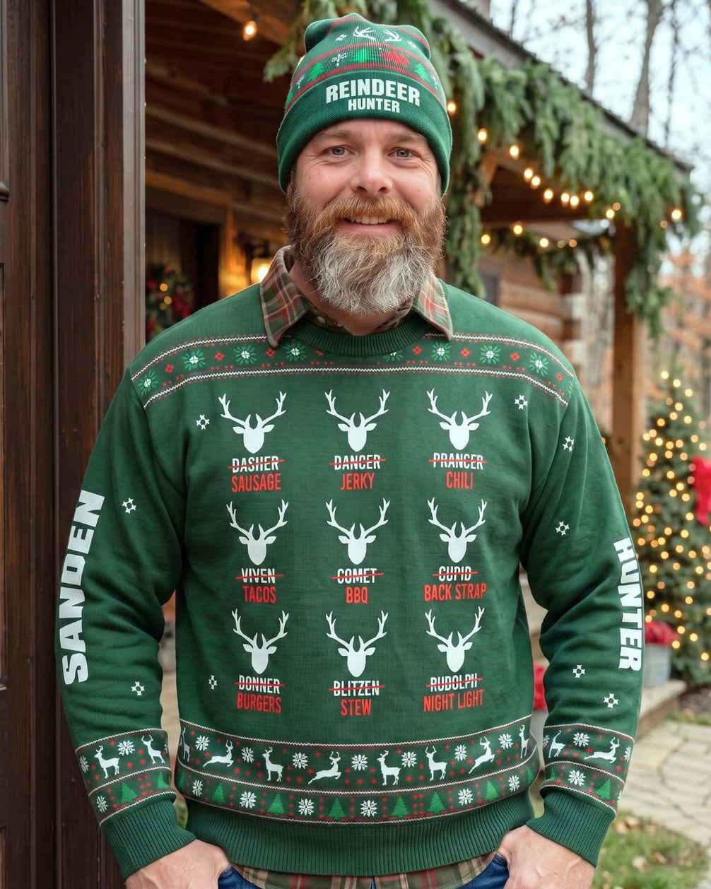 combo - Personalized Reindeer Hunter Christmas Pairing