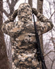 Whitetail Driven Camo Balaclava Hoodie | mockup 10