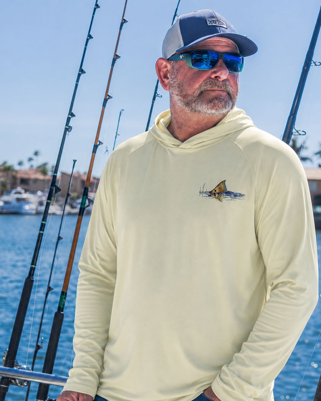 Redfish Chase Lifestyle Sun Protection Hoodie