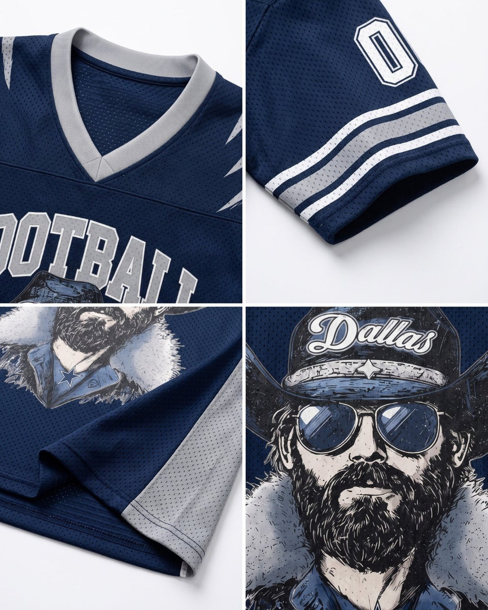 Personalized Name & Number Dallas Cowboy Jersey Football