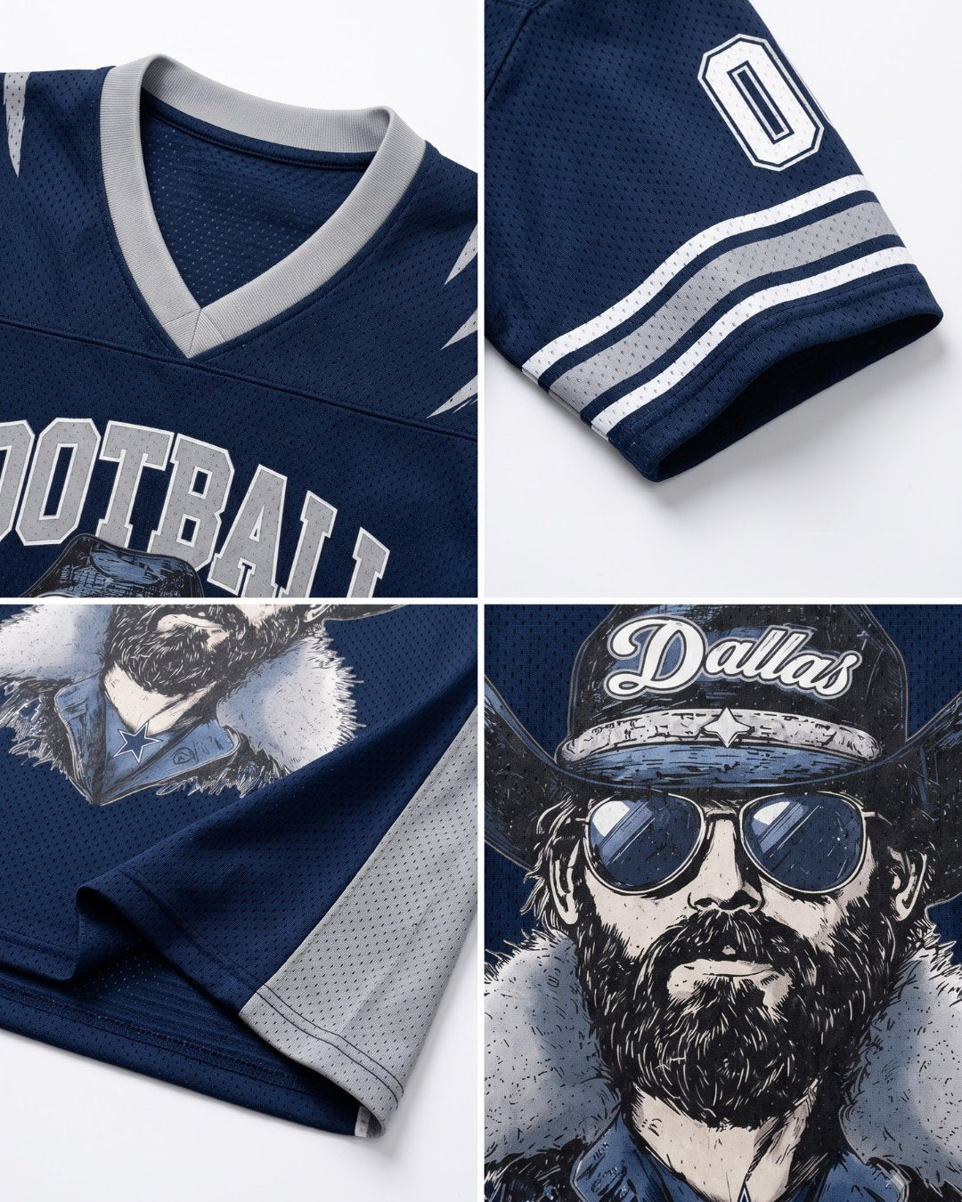 Personalized Name & Number Dallas Cowboy Jersey Football