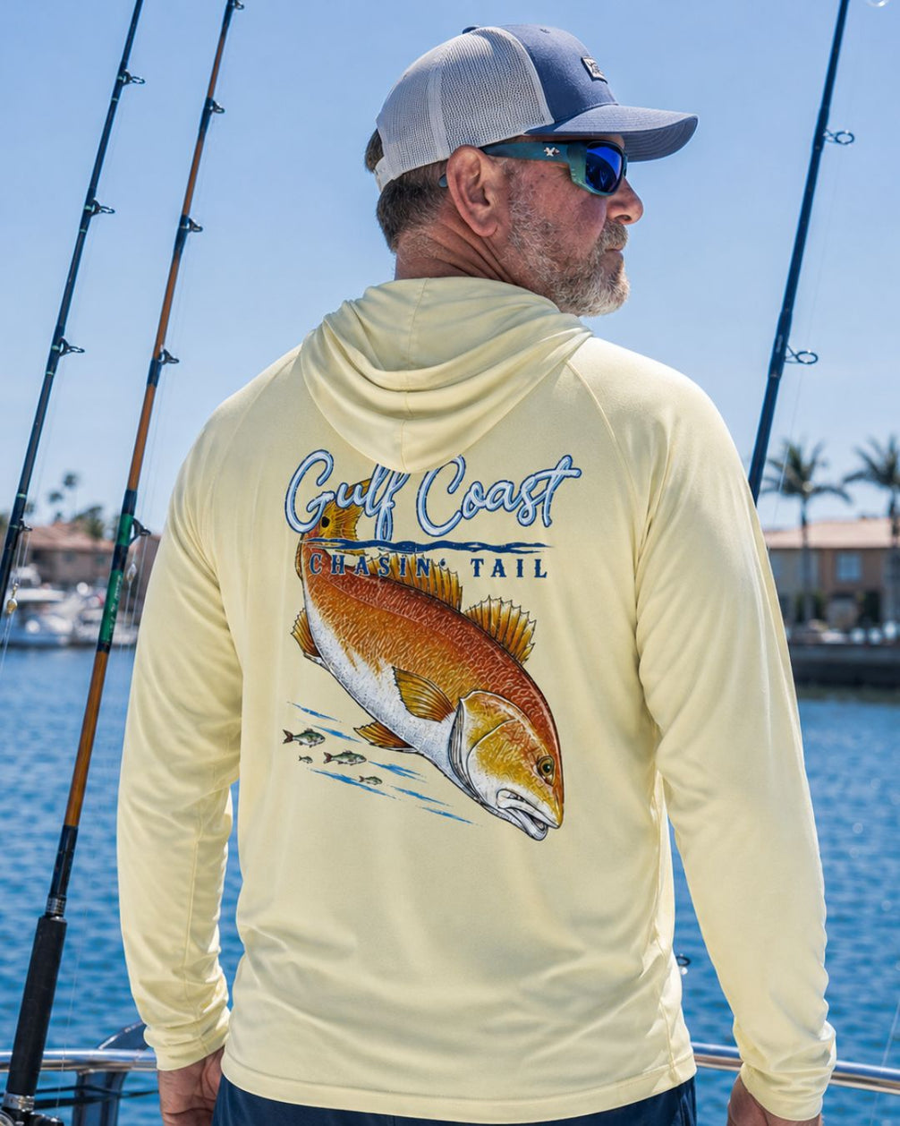 Redfish Chase Lifestyle Sun Protection Hoodie