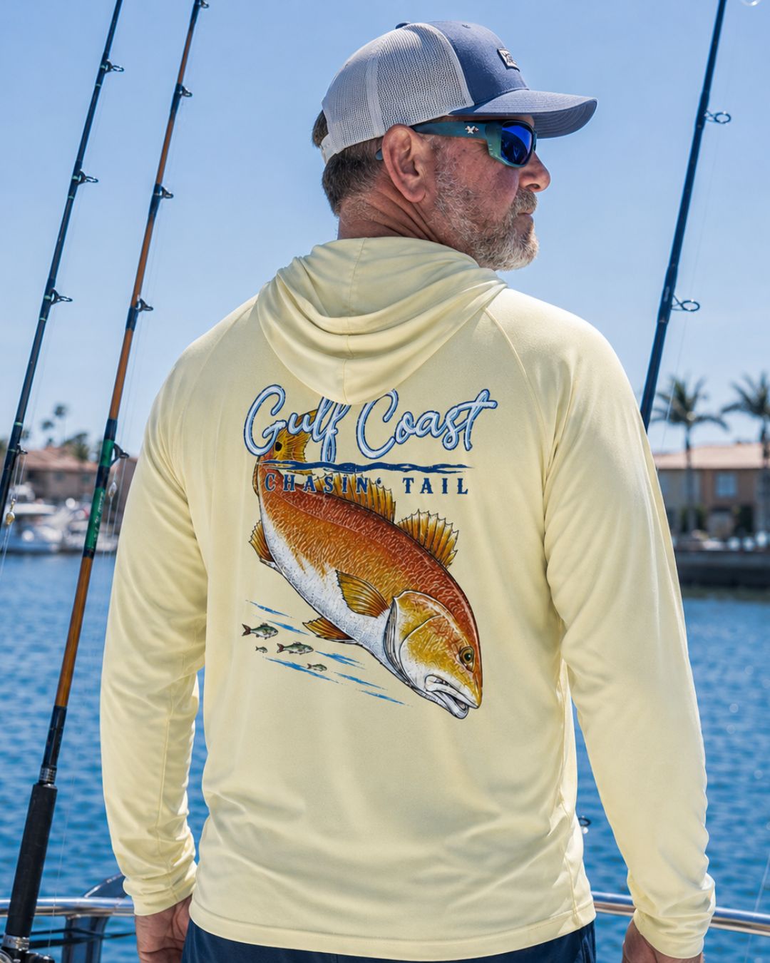 Redfish Chase Lifestyle Sun Protection Hoodie