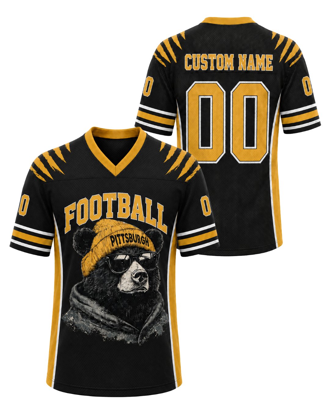 Personalized Name & Number Pittsburgh Bear Jersey Football