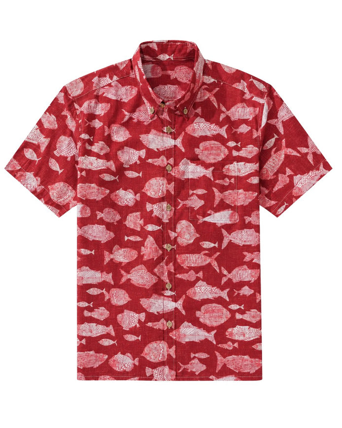 Red Fish Oceanic Men's Breathable Shirt