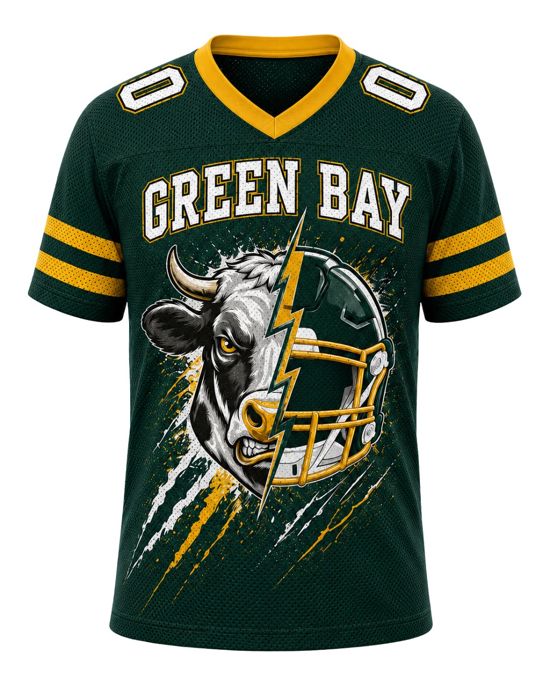 Personalized Name & Number Green Bay Mascot Jersey Football