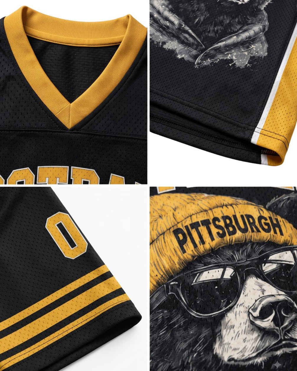 Personalized Name & Number Pittsburgh Bear Jersey Football