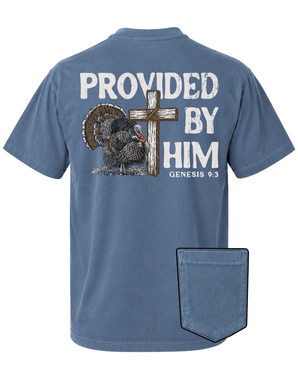 Provided By Him POCKET Tee