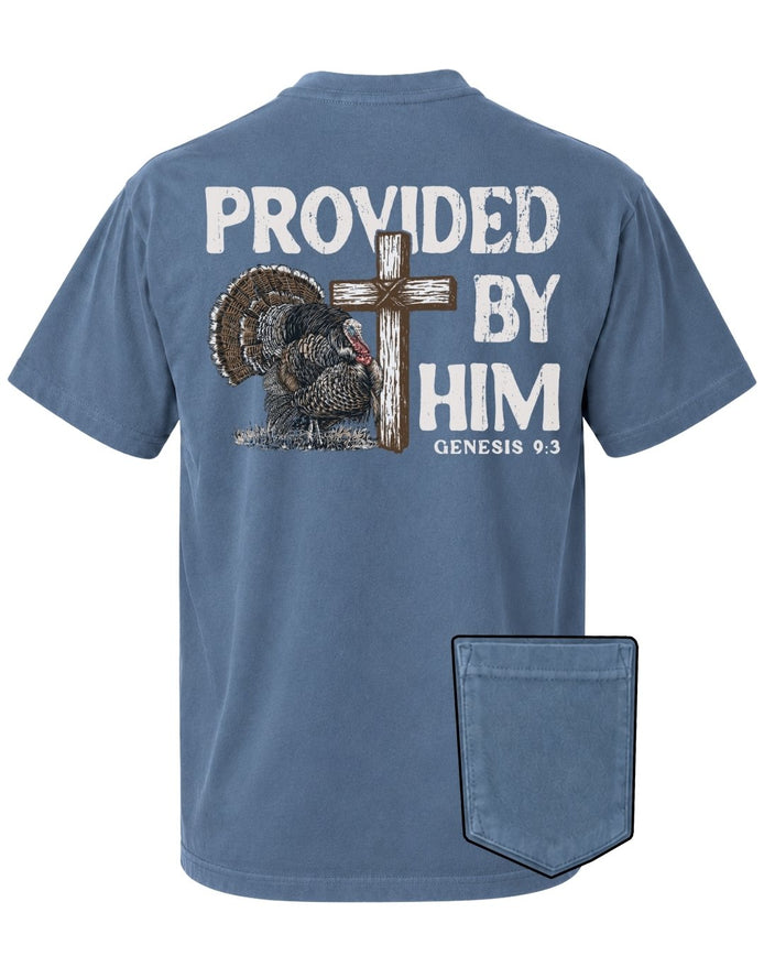 Provided By Him POCKET Tee