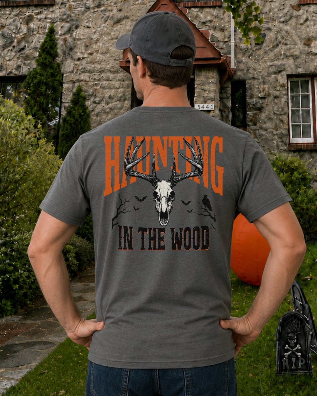 Haunting In The Wood Skull T-shirt