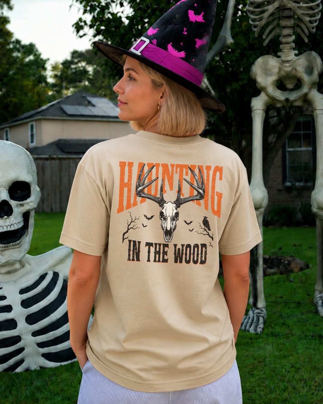 Haunting In The Wood Skull T-shirt