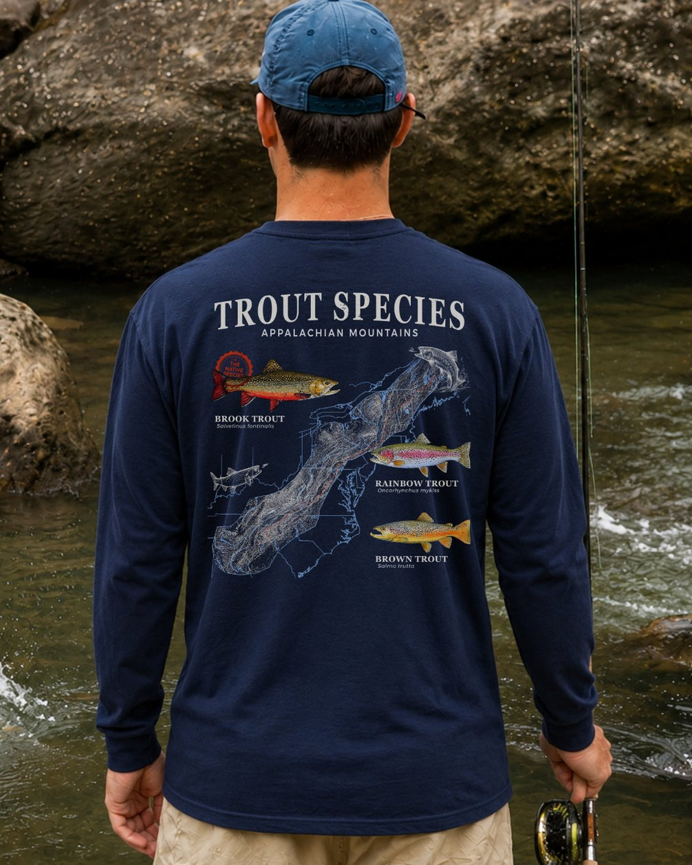 Trout Species Of The Appalachian Mountains Long-sleeve
