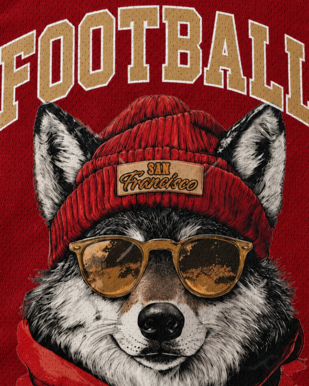 Personalized Name & Number San Francisco Wolf Jersey Football