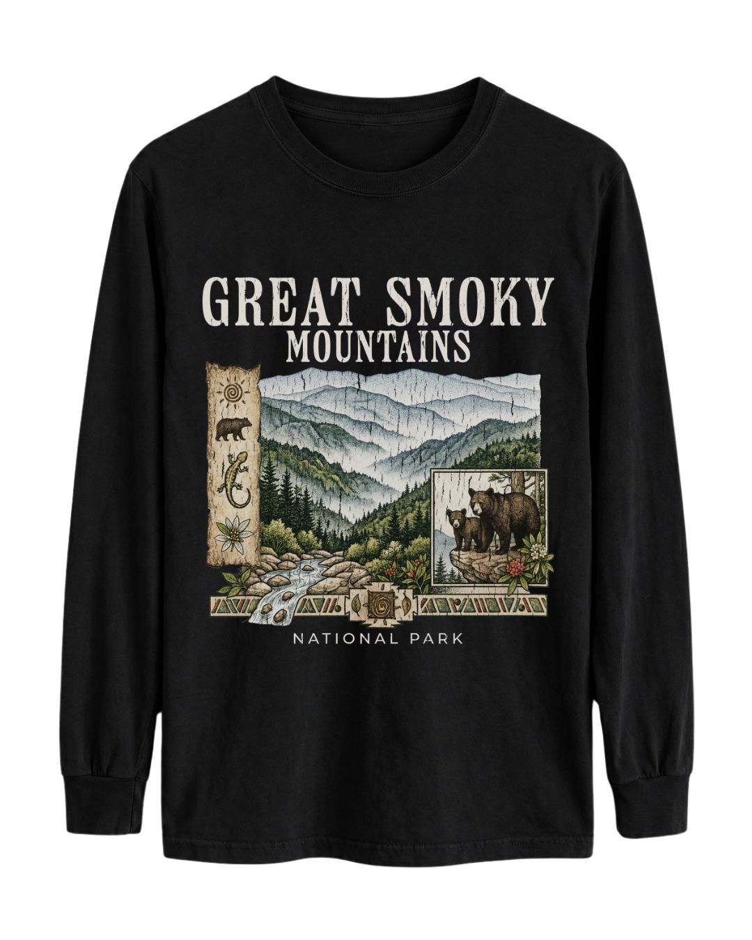 Classic Smokies Mountain Scenery Long-sleeve