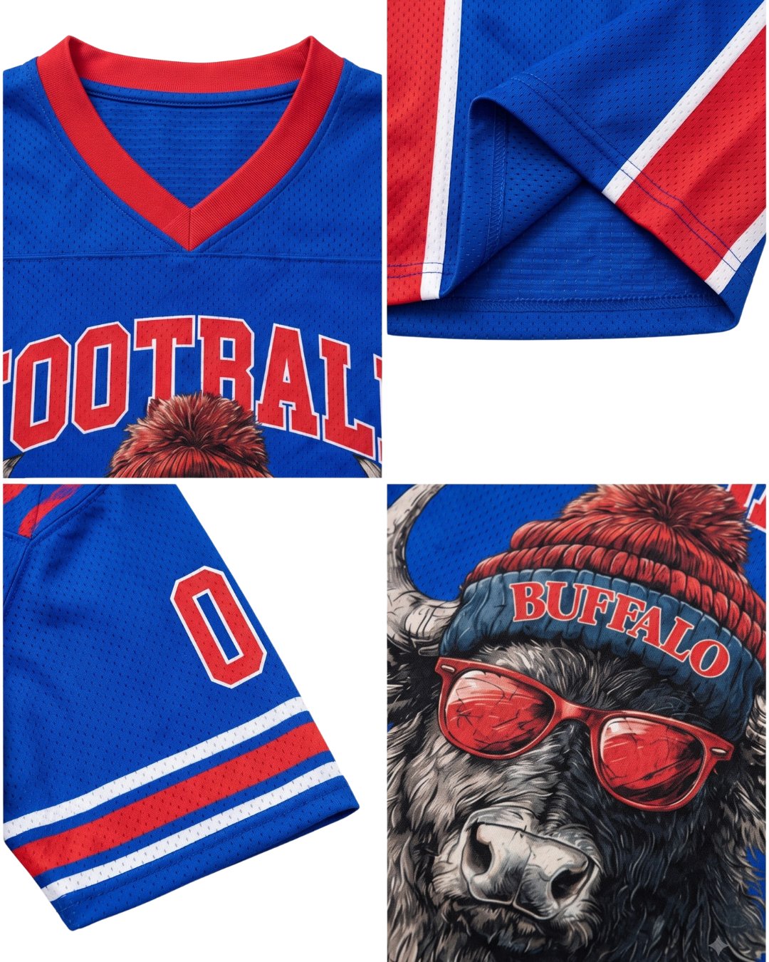 Personalized Name & Number Buffalo Jersey Football
