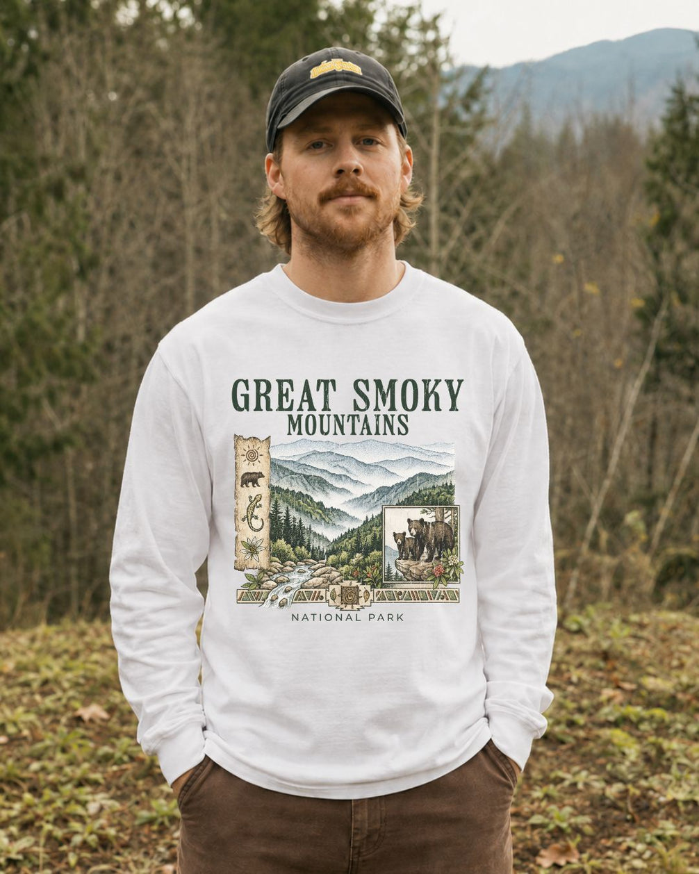 Classic Smokies Mountain Scenery Long-sleeve