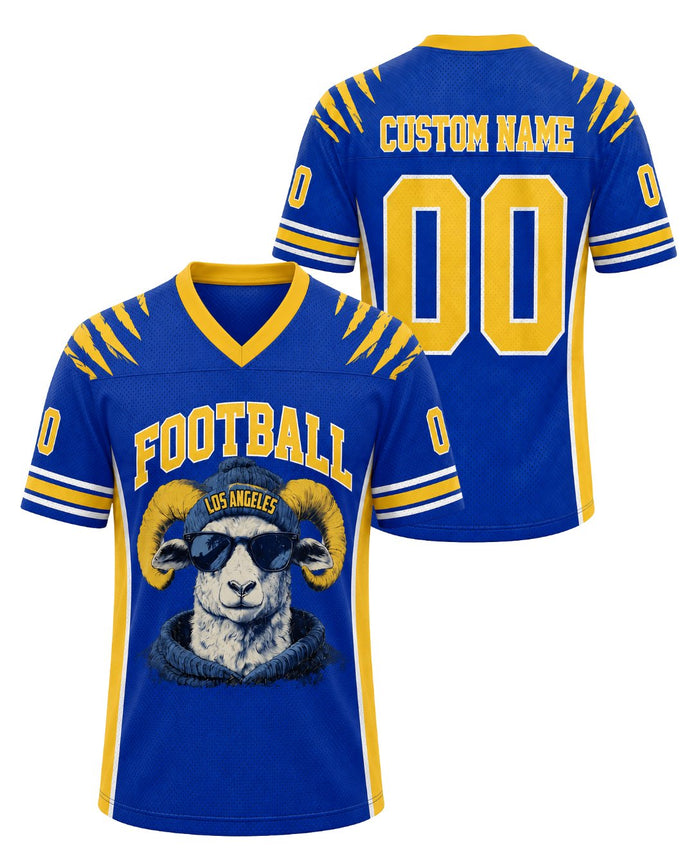 Personalized Name & Number Los Angles Sheep Jersey Football