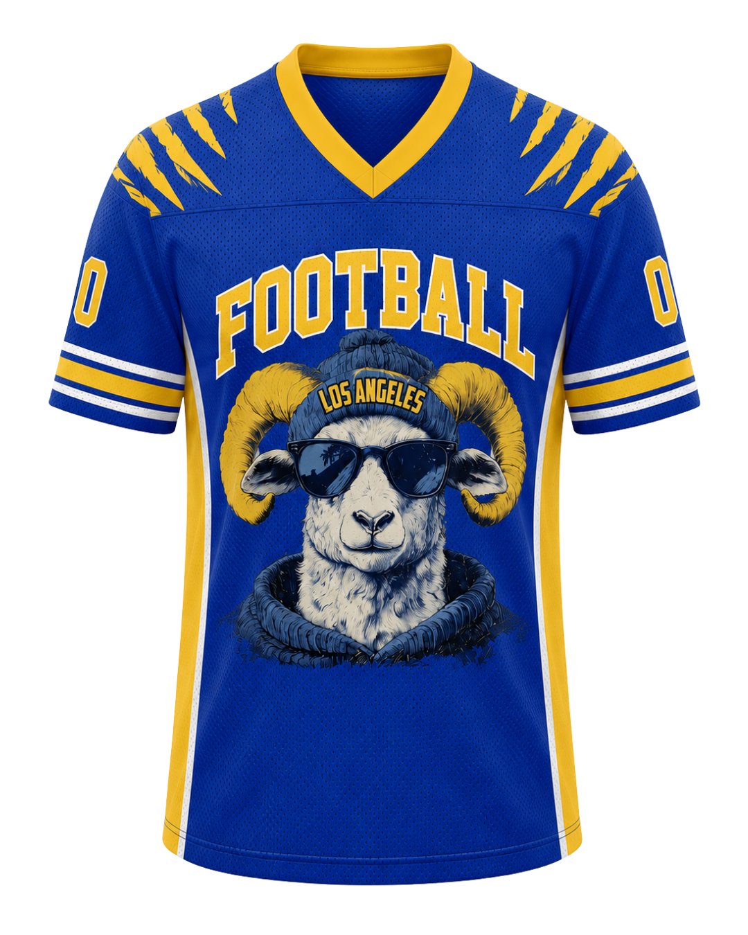 Personalized Name & Number Los Angles Sheep Jersey Football