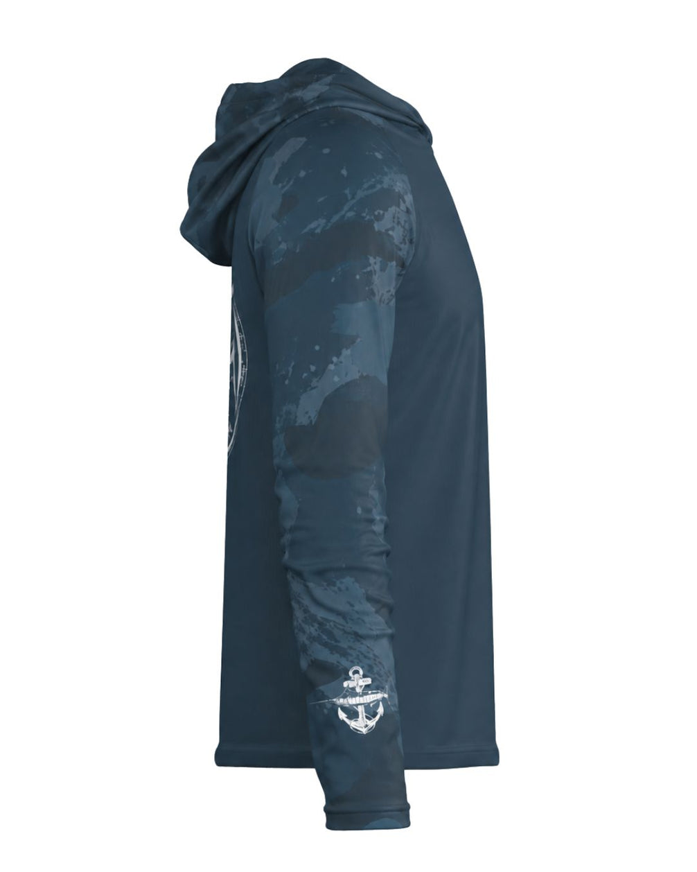 Nautical Anchor Marlin Performance Sun Protection Hoodie