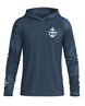 Nautical Anchor Marlin Performance Sun Protection Hoodie