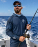 Nautical Anchor Marlin Performance Sun Protection Hoodie