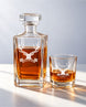 Personalized Stag Head Whiskey Decanter Gift Set