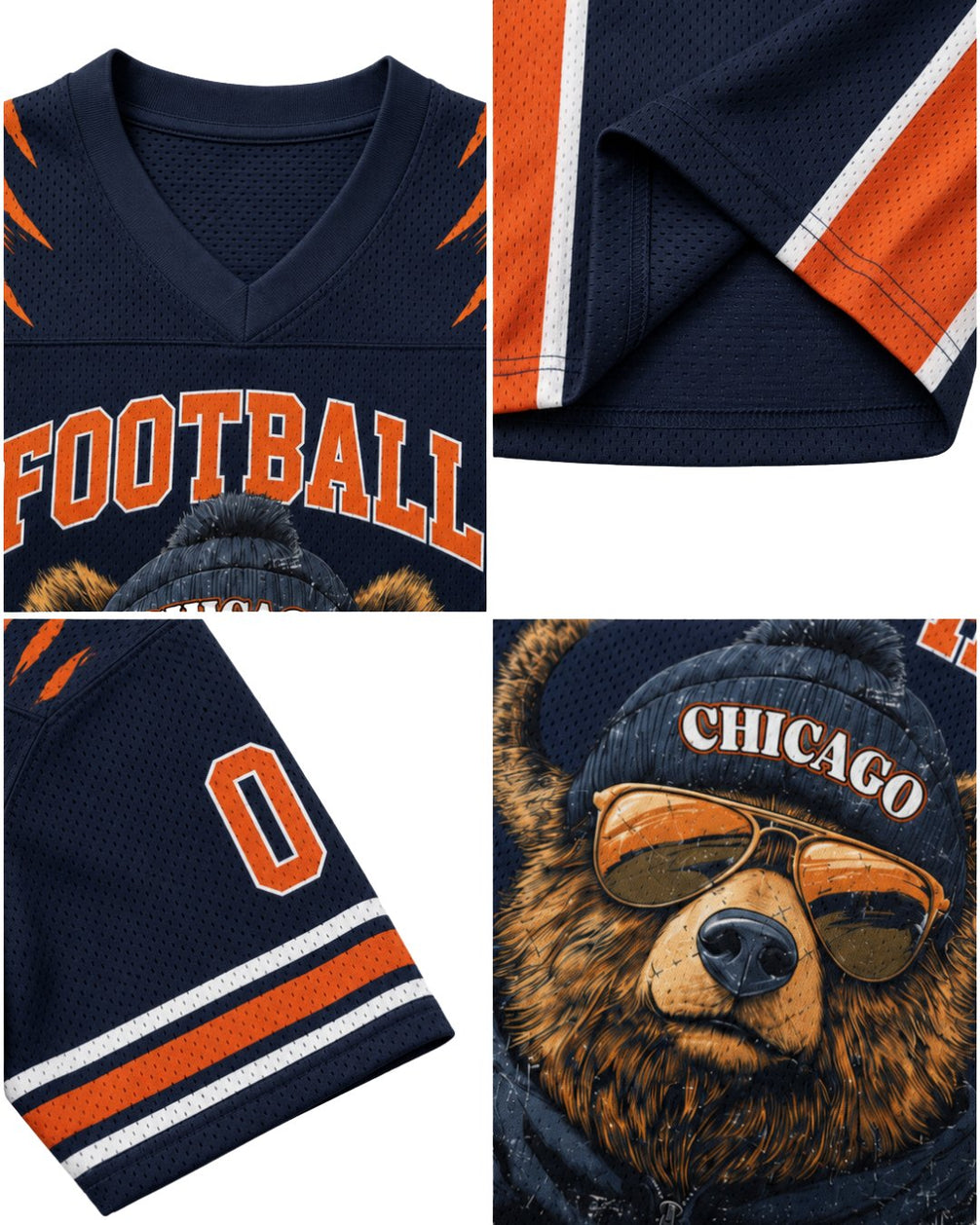 Personalized Name & Number Chicago Bear Jersey Football