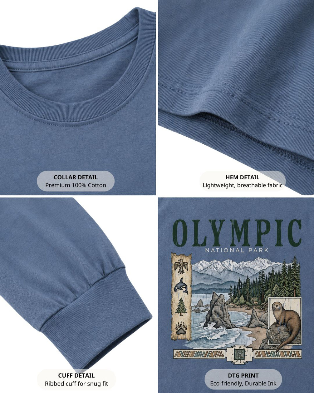 Olympic Coastal Otter Wilderness Long-sleeve