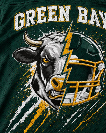 Personalized Name & Number Green Bay Mascot Jersey Football