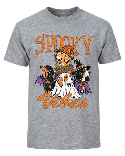 Spooky Vibes Dog Halloween T-shirt