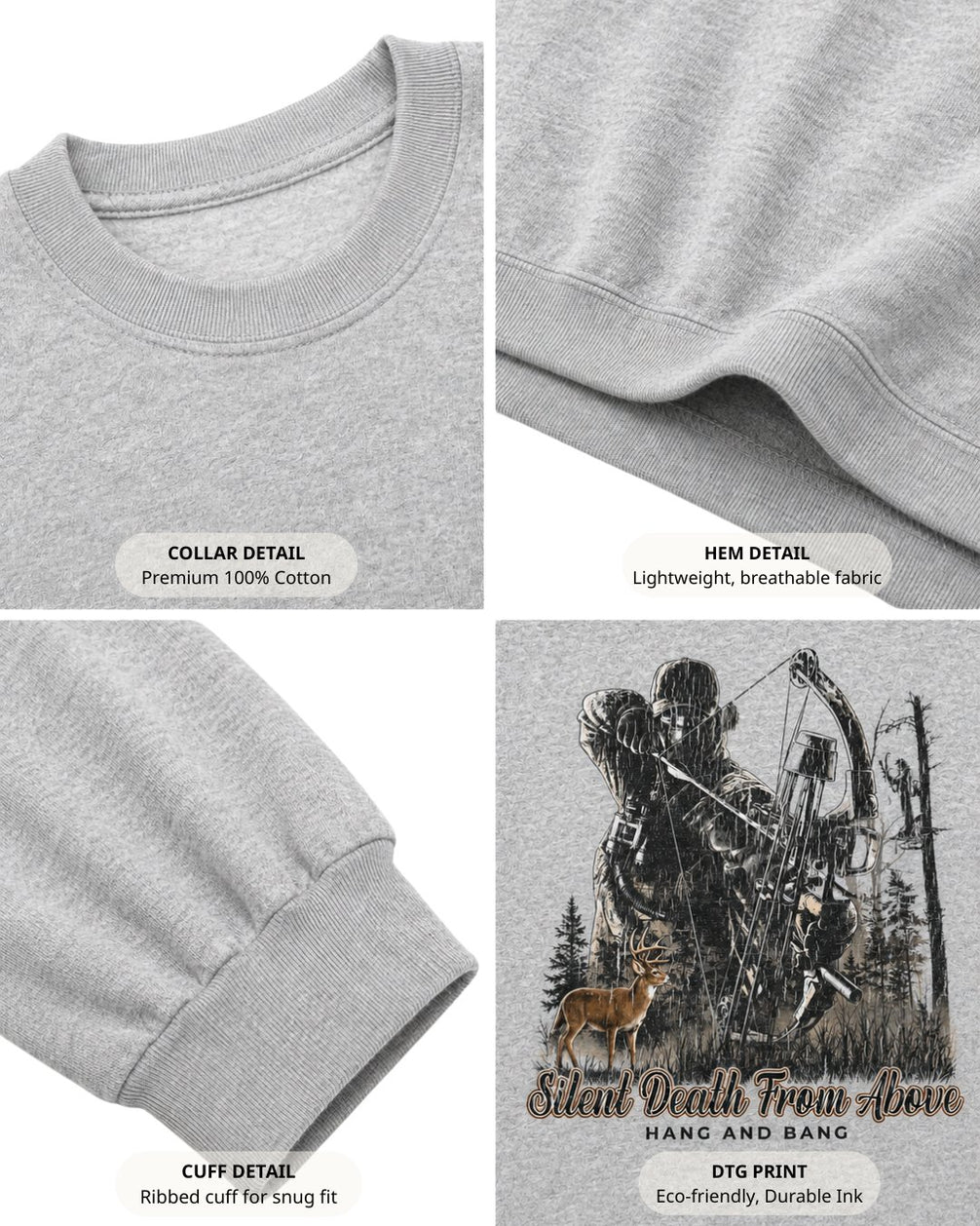 Silent Death From Above Sweatshirt