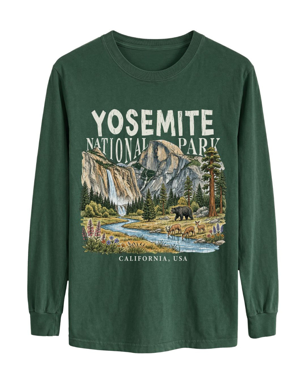 Yosemite Valley Half Dome Nature Long-sleeve