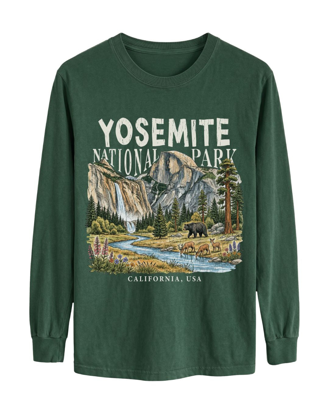 Yosemite Valley Half Dome Nature Long-sleeve