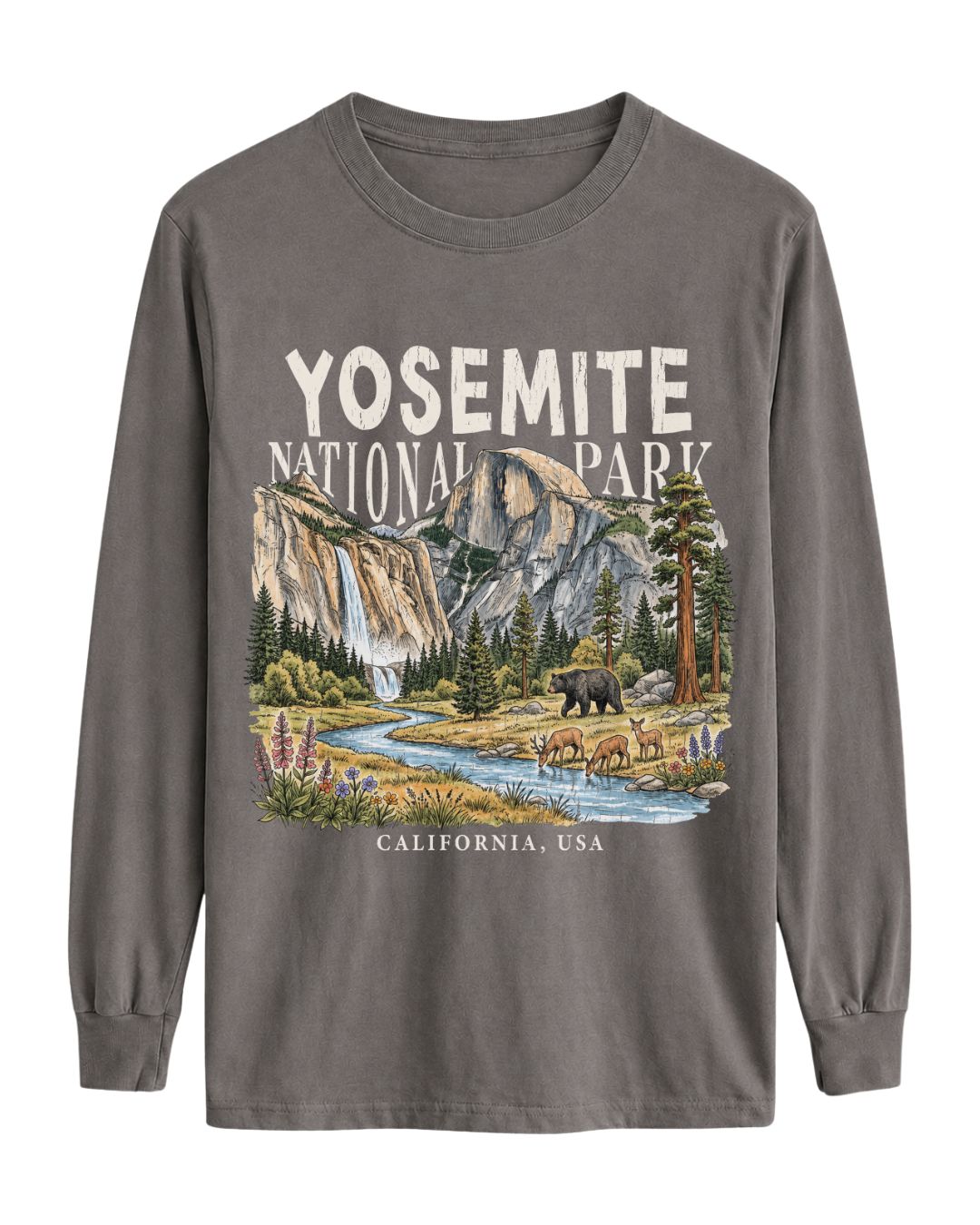 Yosemite Valley Half Dome Nature Long-sleeve