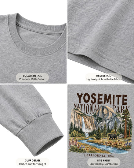 Yosemite Valley Half Dome Nature Long-sleeve