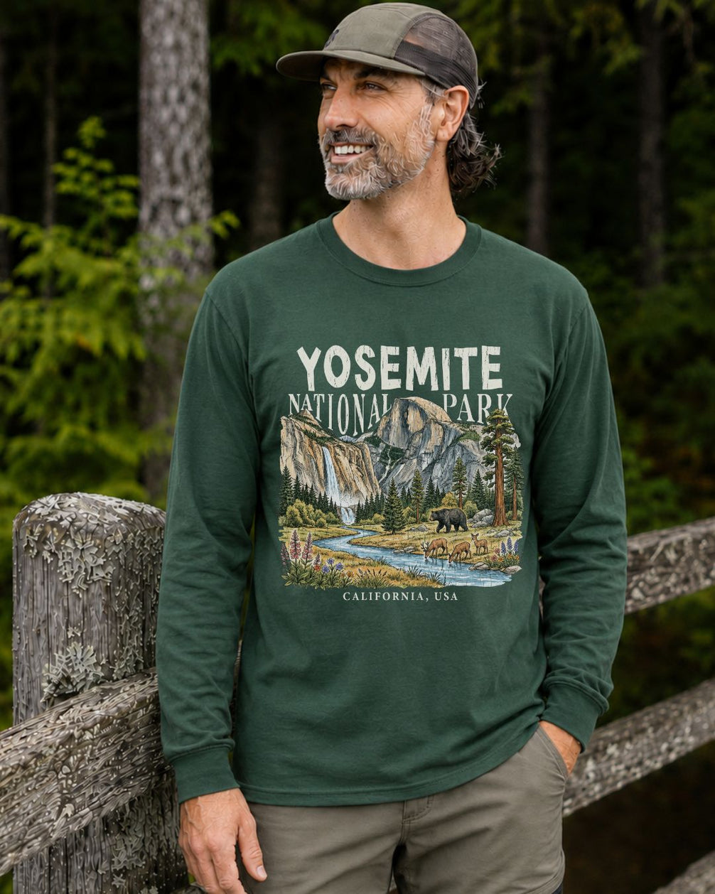 Yosemite Valley Half Dome Nature Long-sleeve