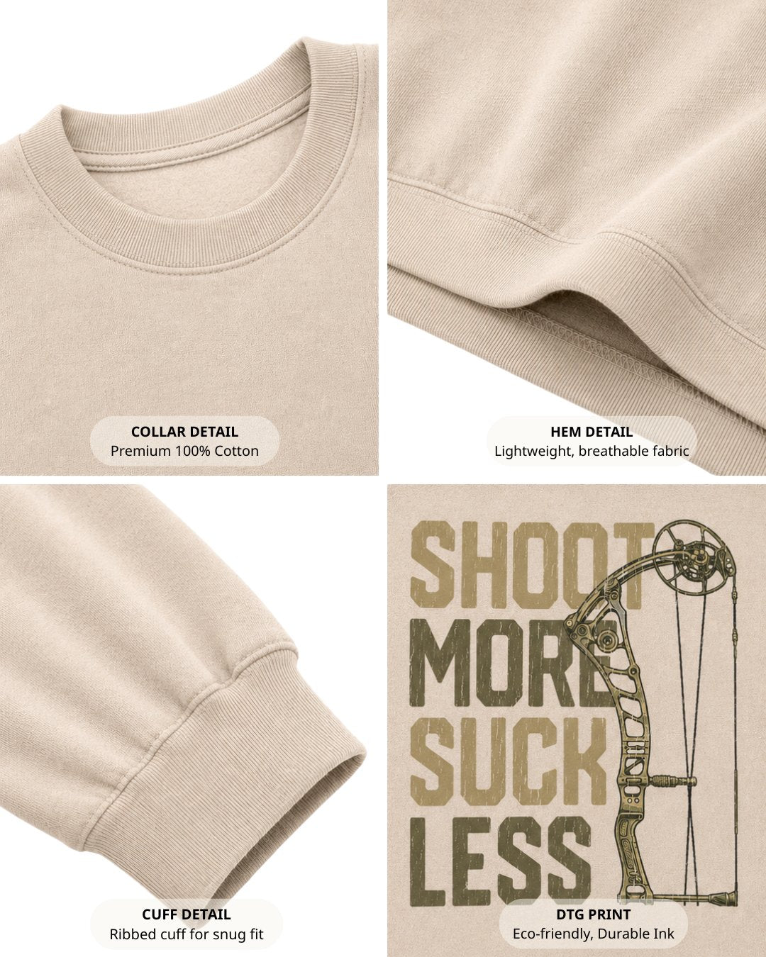 Shoot More Suck Less Sweatshirt
