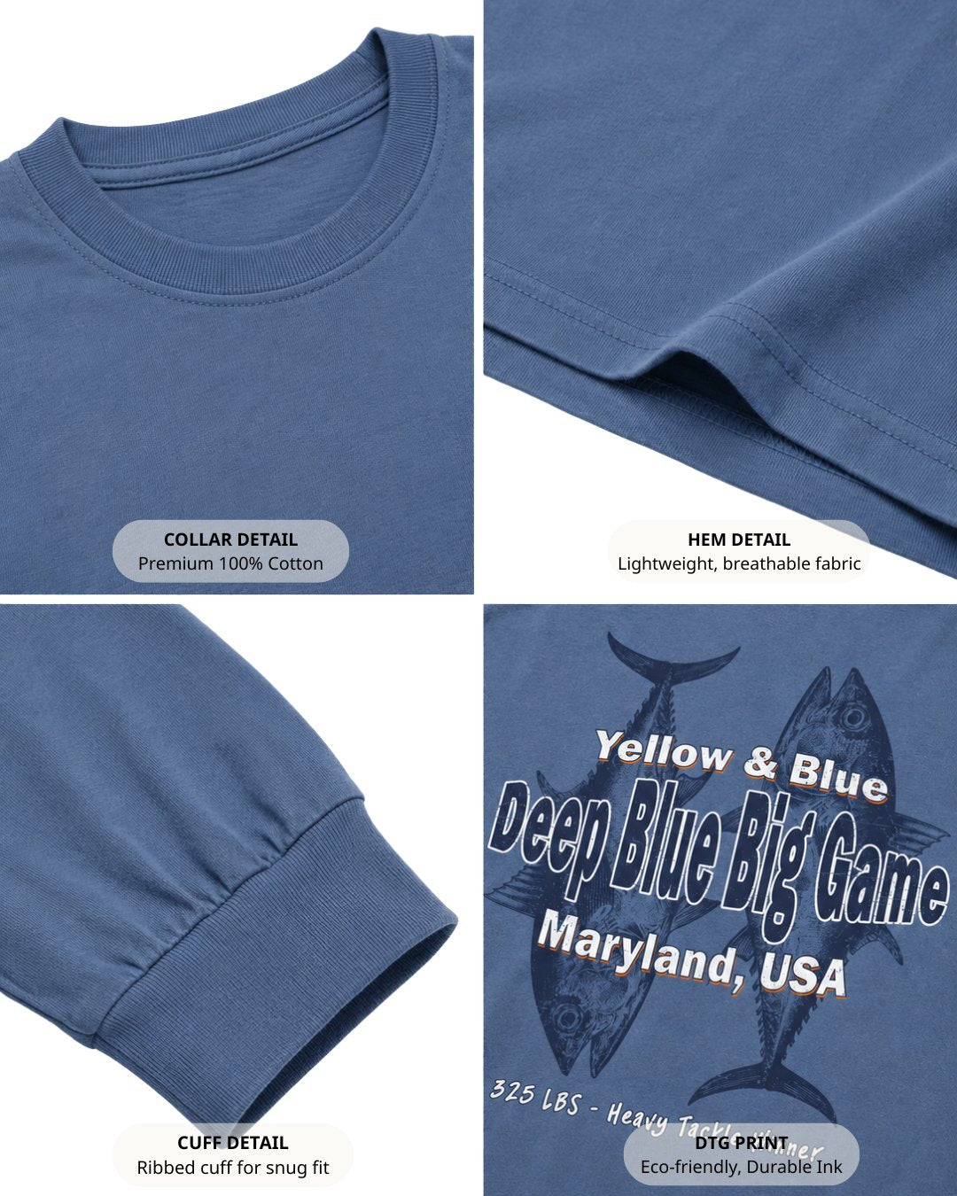 Deep Blue Big Game Long-sleeve