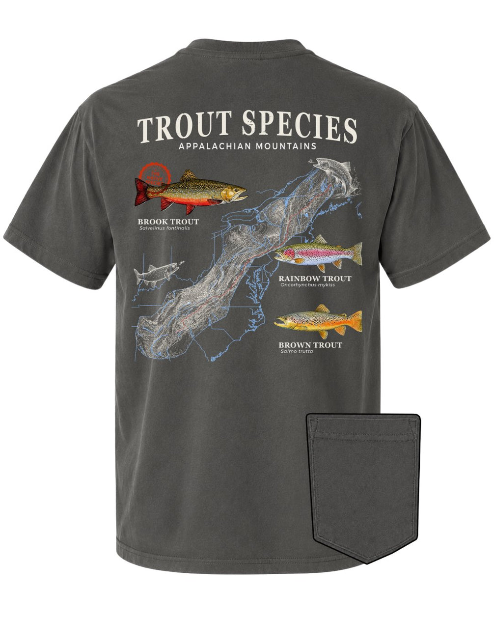 Trout Species Of The Appalachian Mountains POCKET Tee