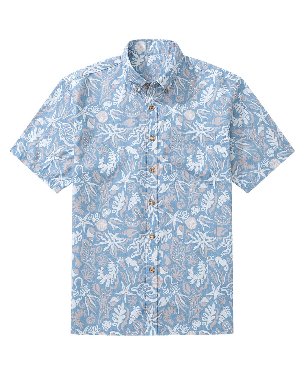 Coastal Seashell Men's Breathable Shirt