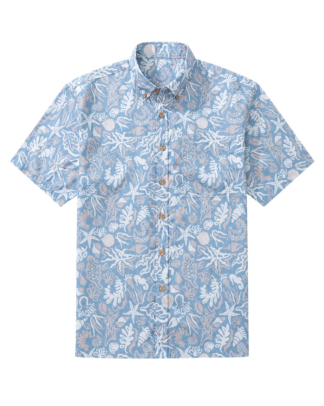 Coastal Seashell Men's Breathable Shirt