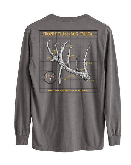 Non-Typical Antler Deer Profile Long-sleeve