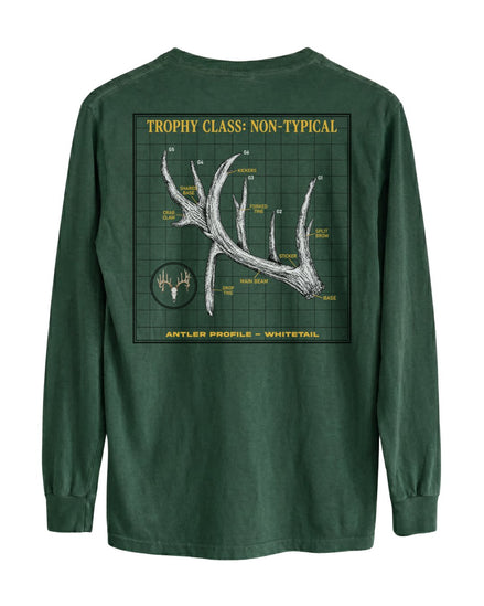 Non-Typical Antler Deer Profile Long-sleeve