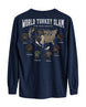 World Turkey Slam Subspecies Map Long-sleeve