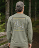 Non-Typical Antler Deer Profile Long-sleeve