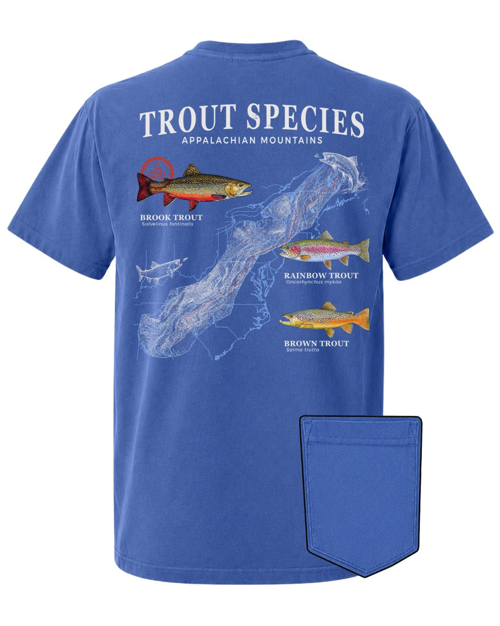 Trout Species Of The Appalachian Mountains POCKET Tee