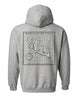 Non-Typical Antler Deer Profile Hoodie