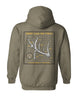 Non-Typical Antler Deer Profile Hoodie